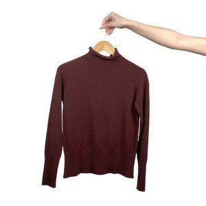 French Connection Maroon Turtleneck Sweater
